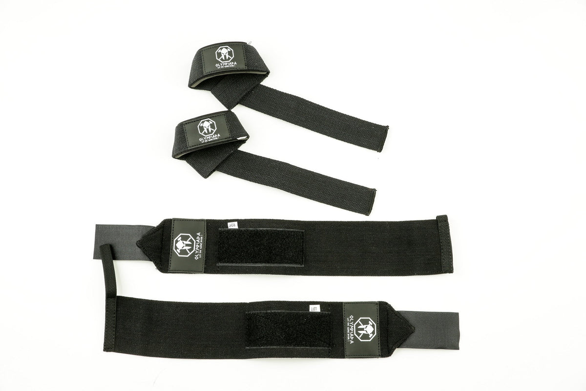 Olympiada Wrist Wraps + Lifting Straps – Starter Combo