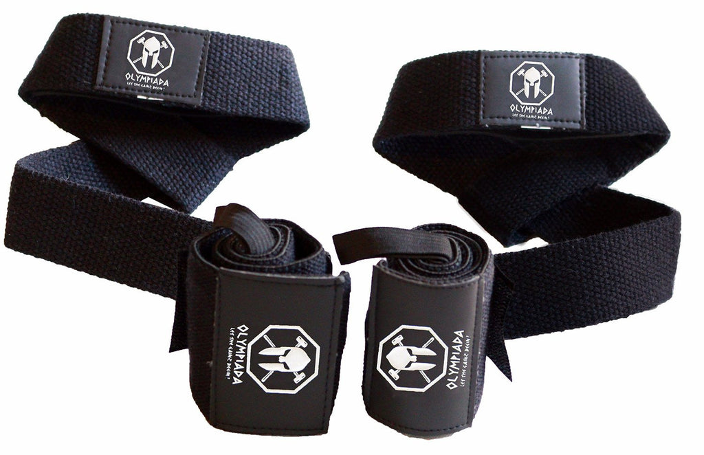 Olympiada Wrist Wraps + Lifting Straps – Starter Combo