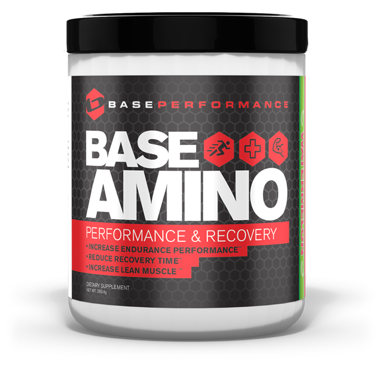 BASE Amino – EAA + BCAA Recovery Drink Mix (Strawberry)