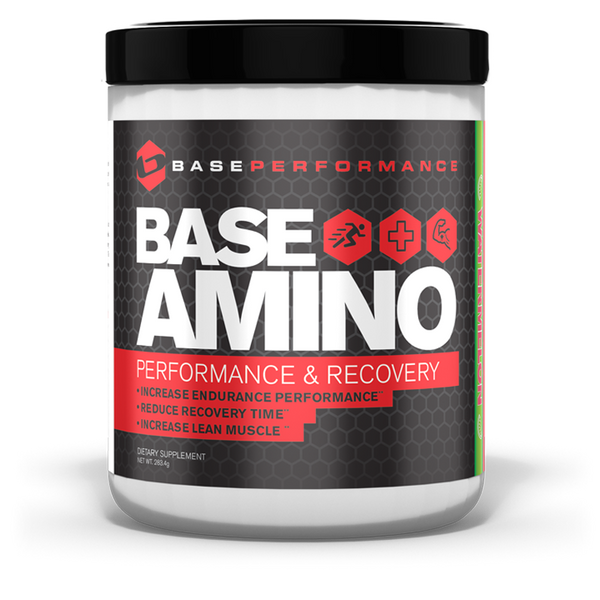 BASE Amino – EAA + BCAA Recovery Drink Mix (Strawberry)