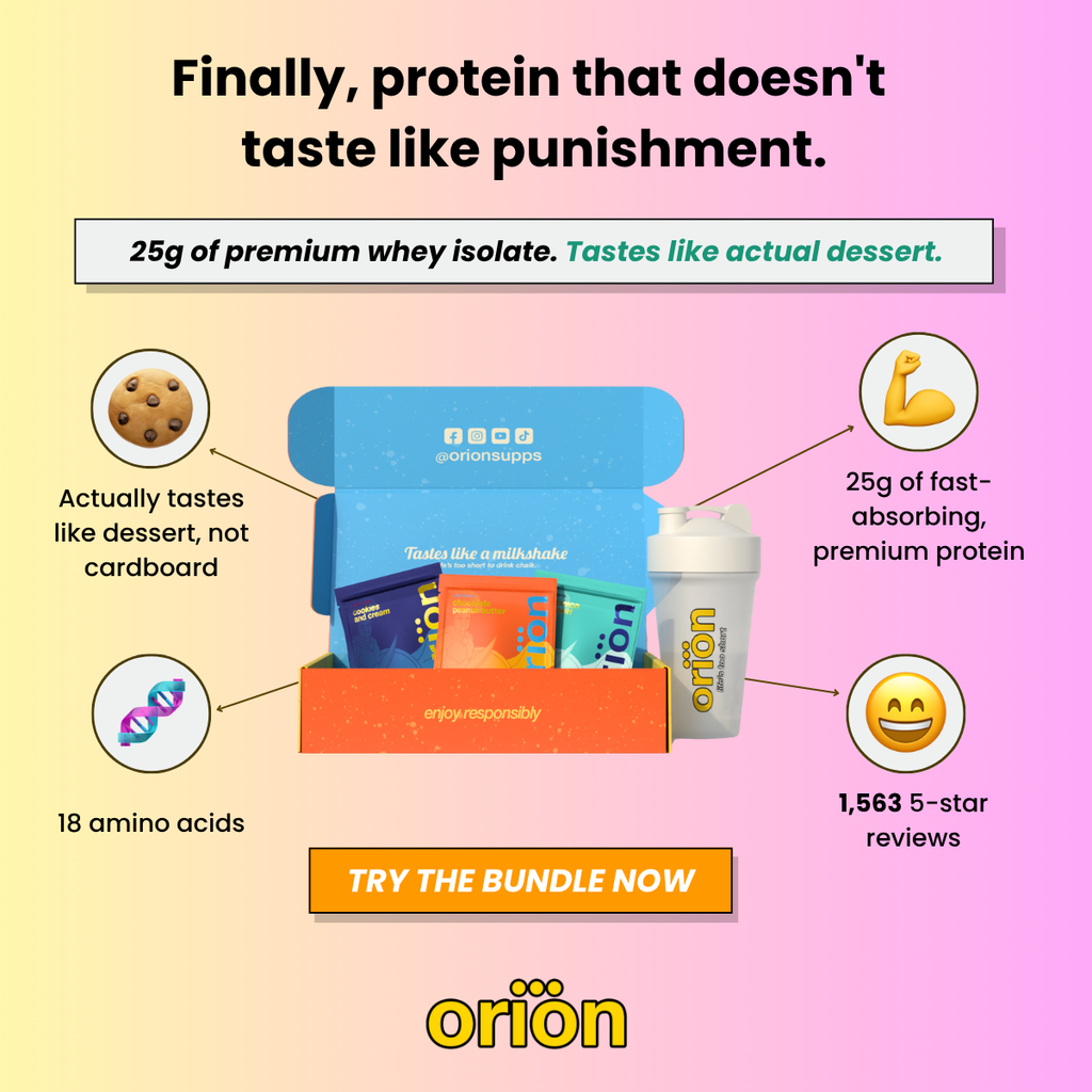 Orion Protein Starter Kit – 9 Samples + Shaker Bottle