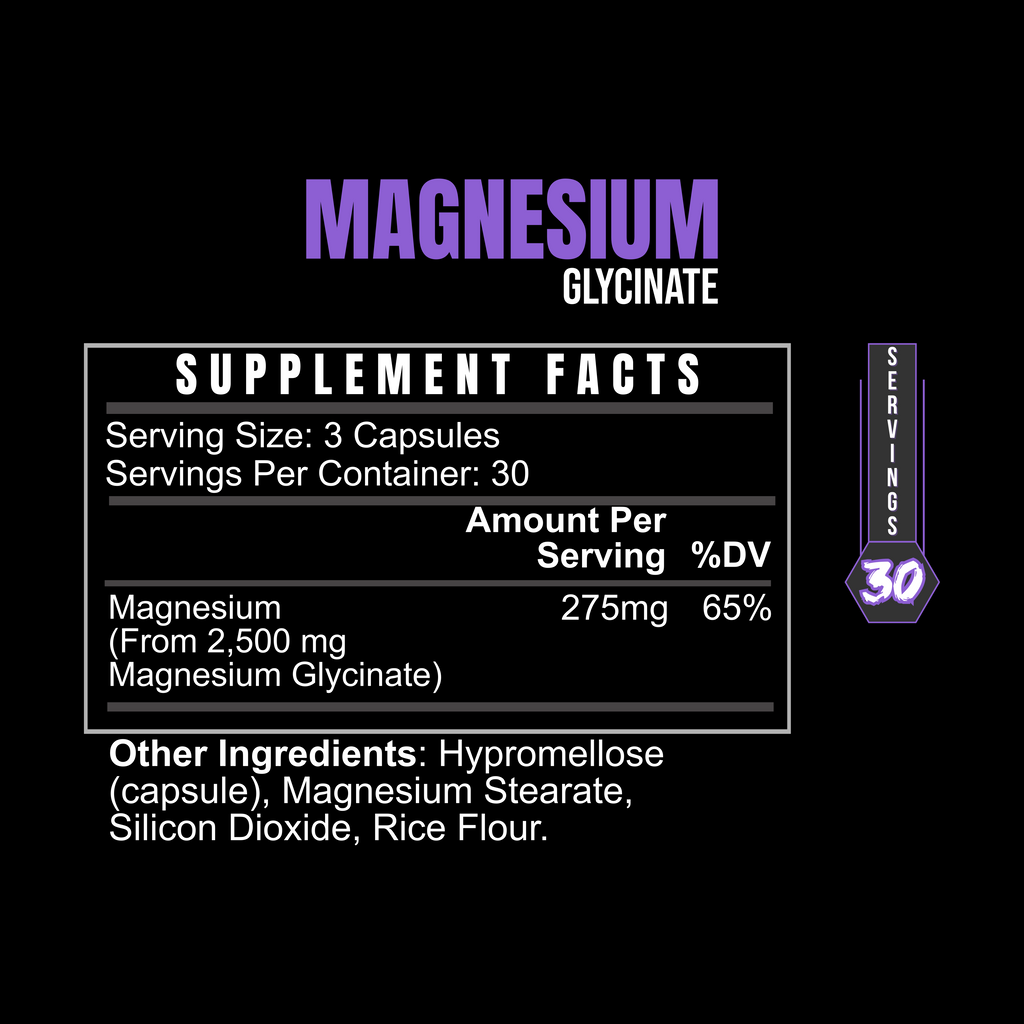BLACKLABEL Magnesium Glycinate – Recovery & Sleep
