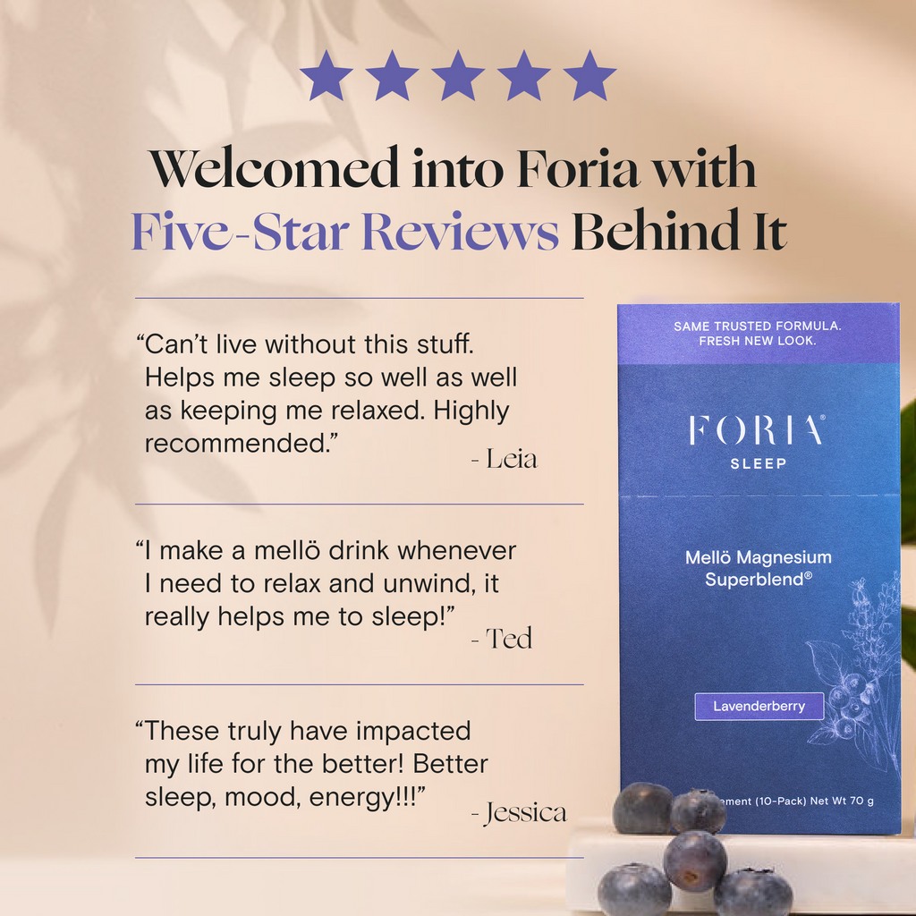 Foria Mellö Magnesium – Sleep & Recovery Drink Mix
